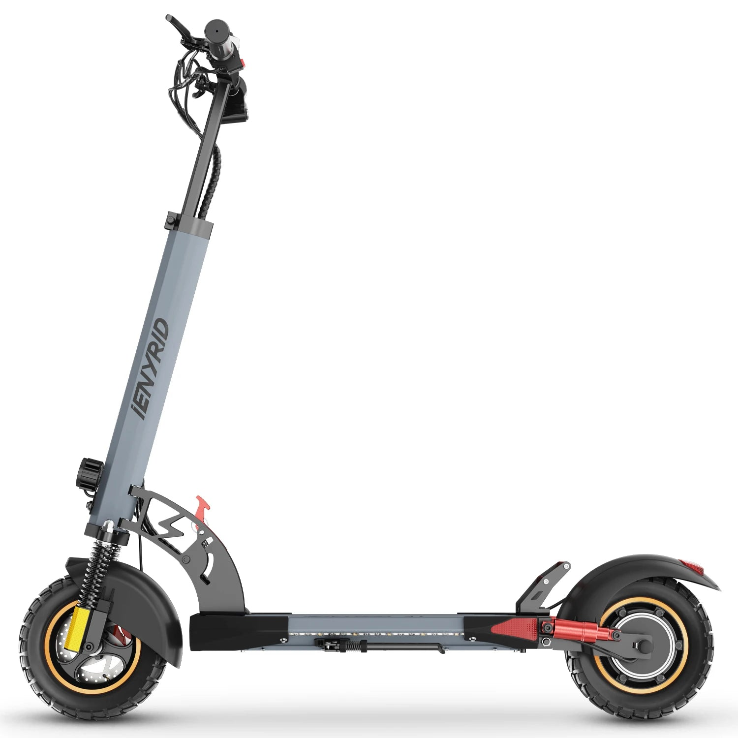 Monopattino Elettrico Grigio 800W Altezza Regolabile 45 km/h Mobilità Elettronica Pieghevole Caricatore Chiave
