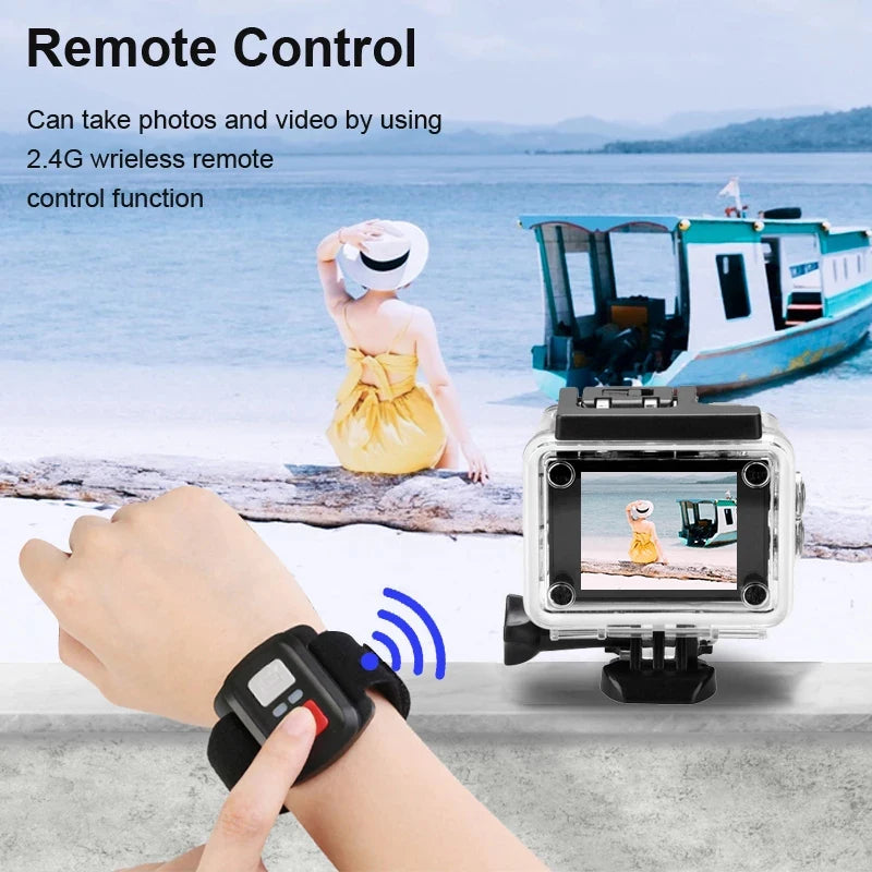 Action Camera Videocamera Portatile Impermeabile Sport Diversi Colori Schermo LCD Batteria Lunga Durata - IN POWER SMARTECH
