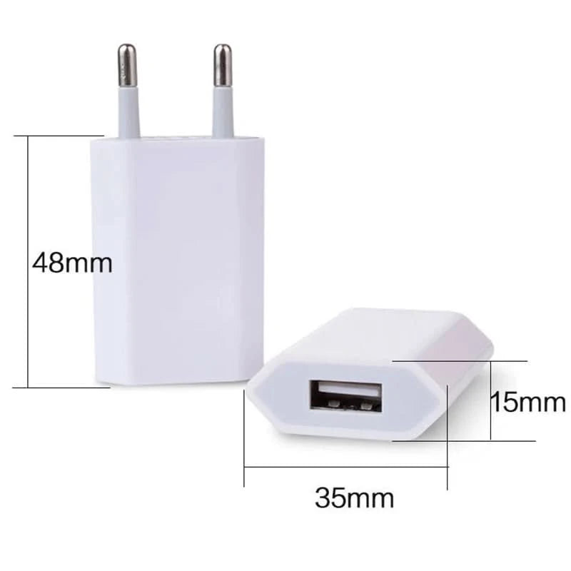 Adattatore Ricarica Rapida Cellulare Dispositivi Elettronici Compatibile USB Bianco Alta Qualità Spina UE Elettronica Rete Connettività - POWER SMARTECH