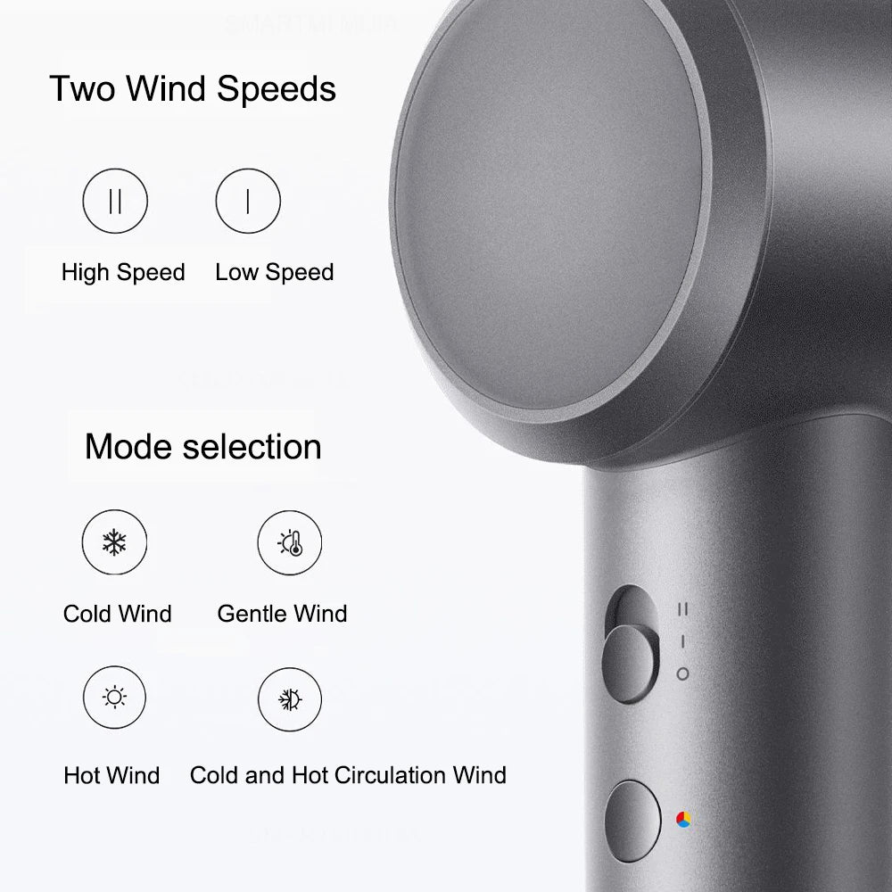 Asciugacapelli Diversi Colori 4 Temperature Luce LED 2 Velocità Controllo Intelligente Protezione Cuoio Capelluto Accessori Cura Persona Elettrodomestici - POWER SMARTECH