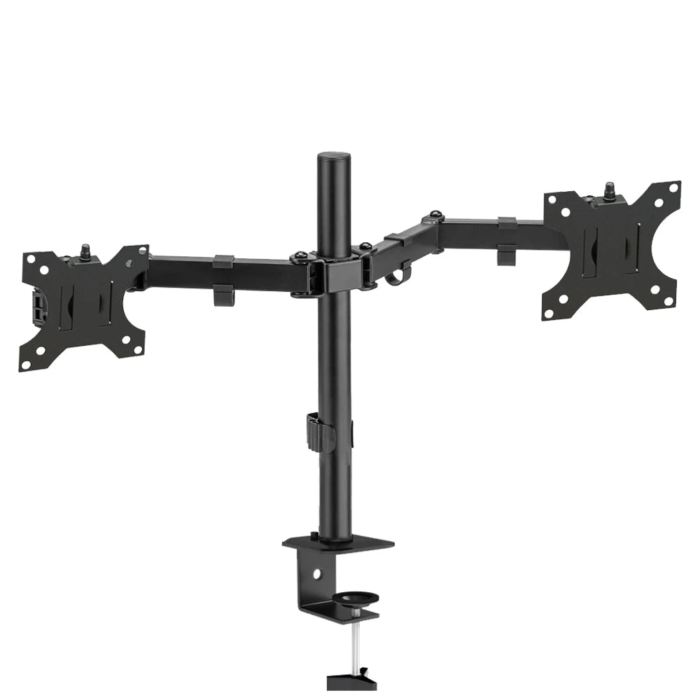 Supporto Tv Tavolo Supporto doppio Monitor 360 Gradi Braccio Carico Massimo 8 kg