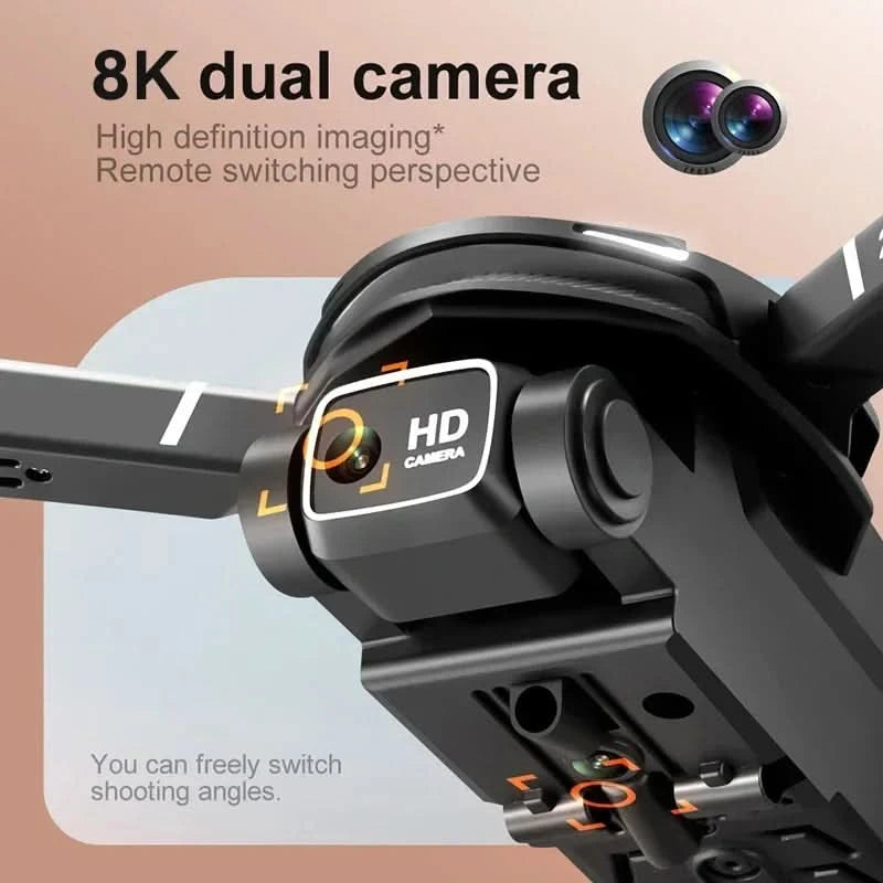 Drone Telecomandato Batteria 8K Risoluzione Fotocamera Ricaricabile USB Pieghevole WiFi Eliche Ricambio Accessori Controllo Remoto Domotica - POWER SMARTECH