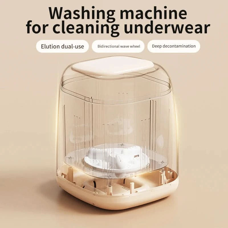 Mini Lavatrice Portatile Ricaricabile 220V Beige Capacità 9L Accessori Casa Elettrodomestici Utili - POWER SMARTECH