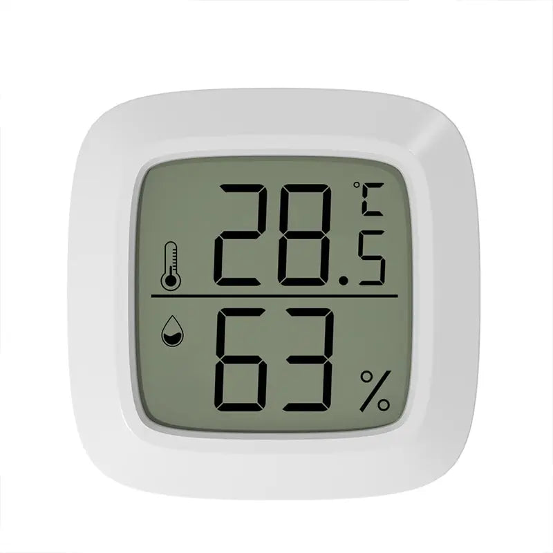 Termometro Sensore Di Temperatura Interno Esterno Bianco Dimensioni Ridotte Umidità Batterie Tempo Libero Design - IN POWER SMARTECH