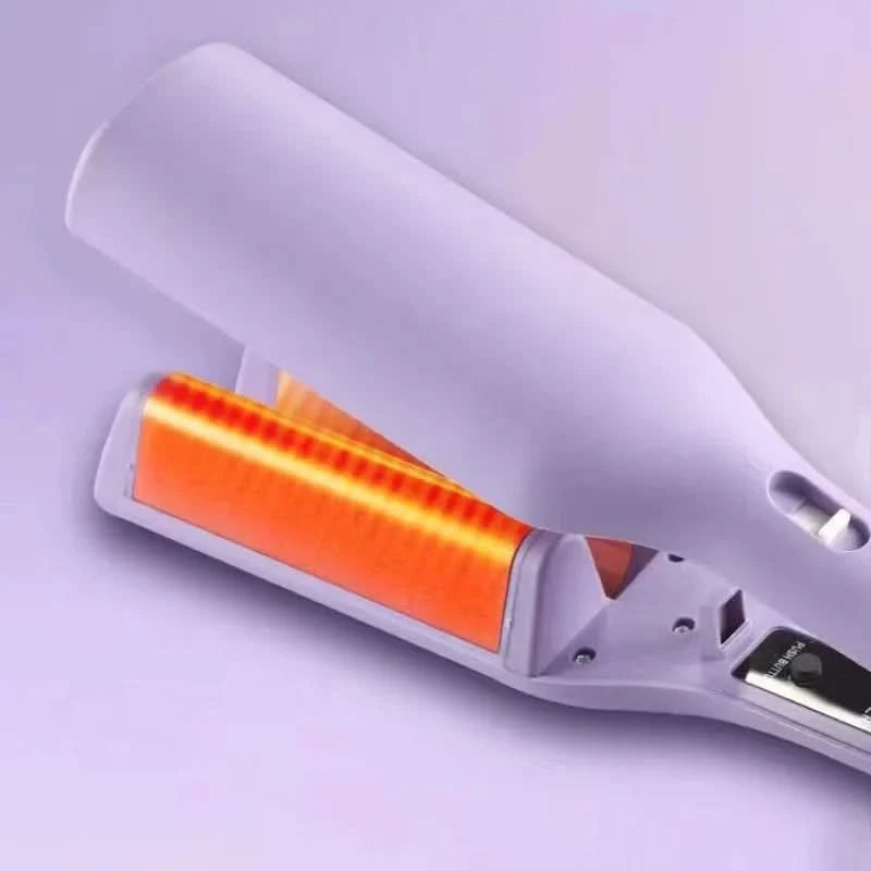 Piastra Arricciacapelli Cura Persona Donna Capelli Lilla Diverse Temperature Massima 220° Anticrespo Ceramica Elettrodomestici - POWER SMARTECH