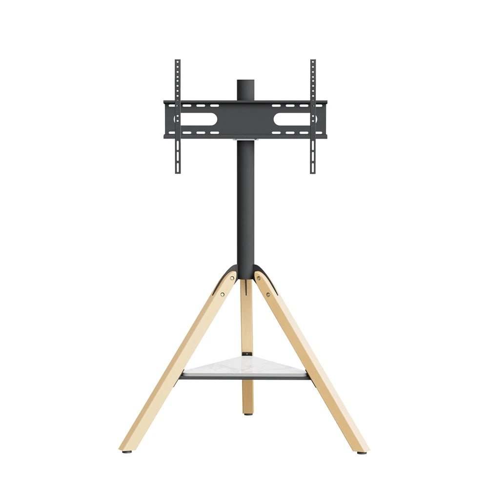 Supporto TV Pavimento Angolo Girevole Regolabile Altezza Carico Massimo 40 kg