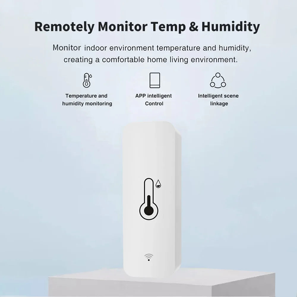 Sensore Temperatura Rilevamento Umidità Gradi -20°/60° Allarme WiFi APP Controllo Remoto Domotica Elettronica Intelligente - POWER SMARTECH