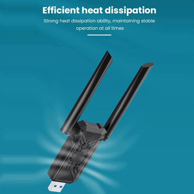 Chiavetta USB Ripetitore WiFi Velocità 300Mbps Aria Copertura 100m Due Antenne Piccole Dimensioni - POWER SMARTECH