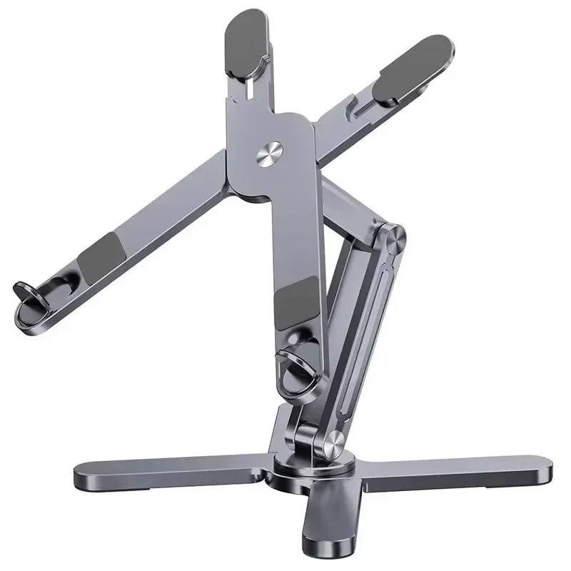 Supporto Pc Base Rotante 360° Metallo Portatile Scrivania