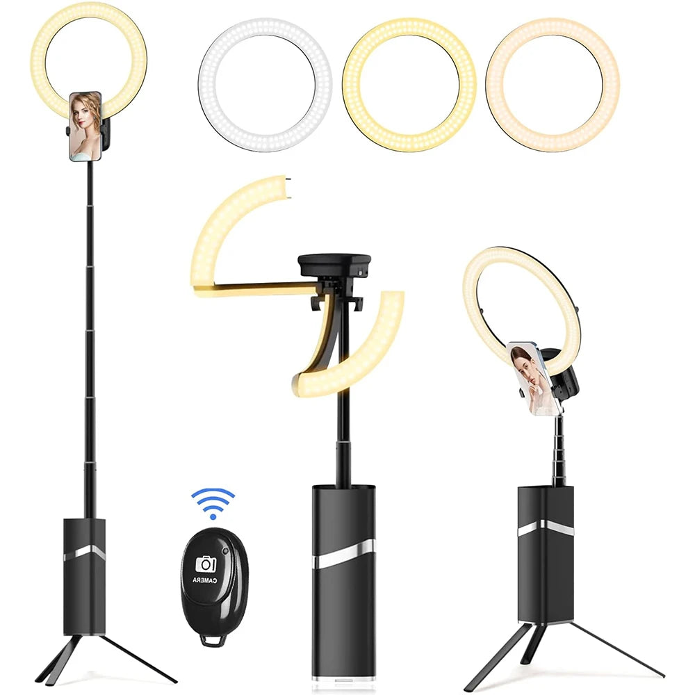 Treppiede Pieghevole Salvaspazio Professionale Ring Light Portatile