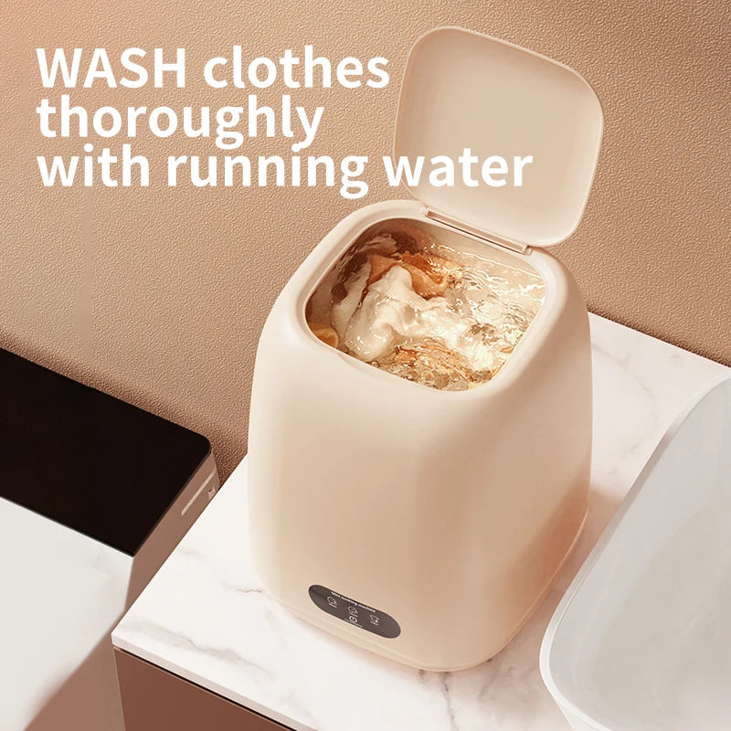 Mini Lavatrice Portatile Ricaricabile 220V Beige Capacità 9L Accessori Casa Elettrodomestici Utili - POWER SMARTECH