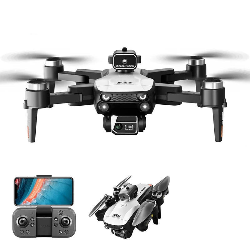 Mini Drone 4k 8K HD Fotocamera Evitamento Ostacoli Fotografia Pieghevole