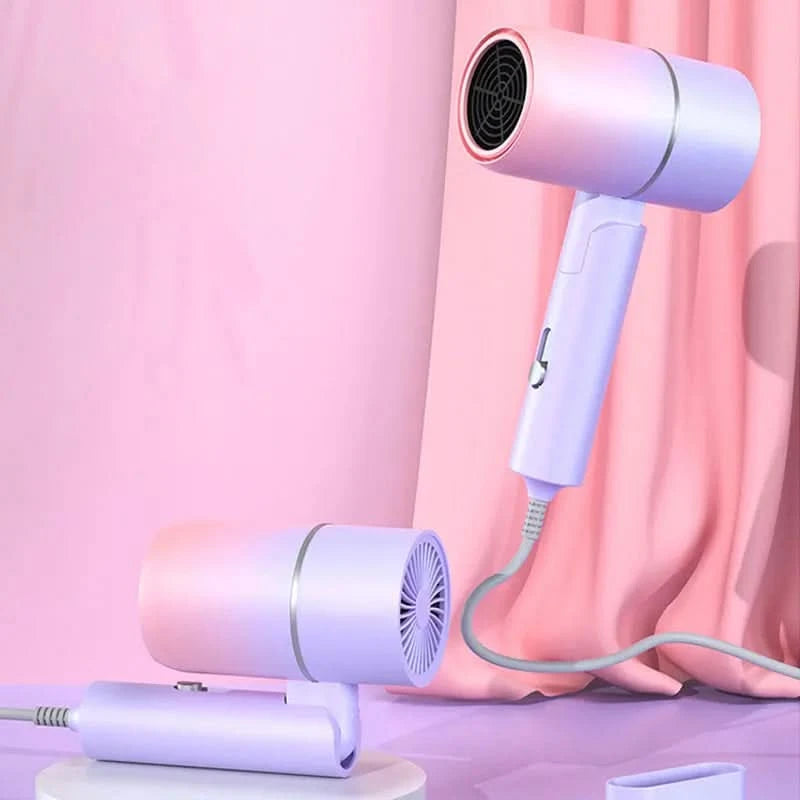 Mini Asciugacapelli Pieghevole Portatile Colorato Temperatura Costante 57° Elettrodomestici Cura Persona Capelli - POWER SMARTECH