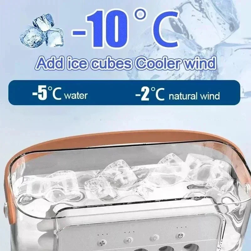 Condizionatore Ventilazione Luce Notturna LED 7 Colori Potenza 10W USB/C Capacità 600ml Aria Fredda Elettrodomestici Casa - POWER SMARTECH