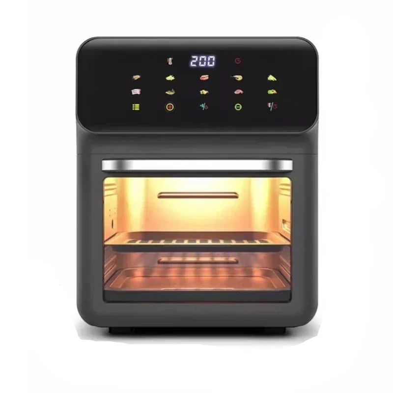 Friggitrice Aria Capacità 15L Grigio Potenza 1350W Temperatura 200° Display Touch Peso 4kg Accessori Casa Cucina Cibo Cottura - IN POWER SMARTECH