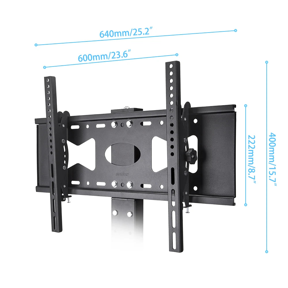 Supporto TV Pavimento Nero Acciaio Inossidabile Compatibile Fino 65'' Peso 13,5kg Capacità Massima Peso 30kg - POWER SMARTECH