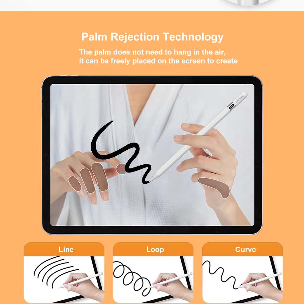 Penna Digitale Magnetica Wireless Ricarica Rapida Colore Bianco