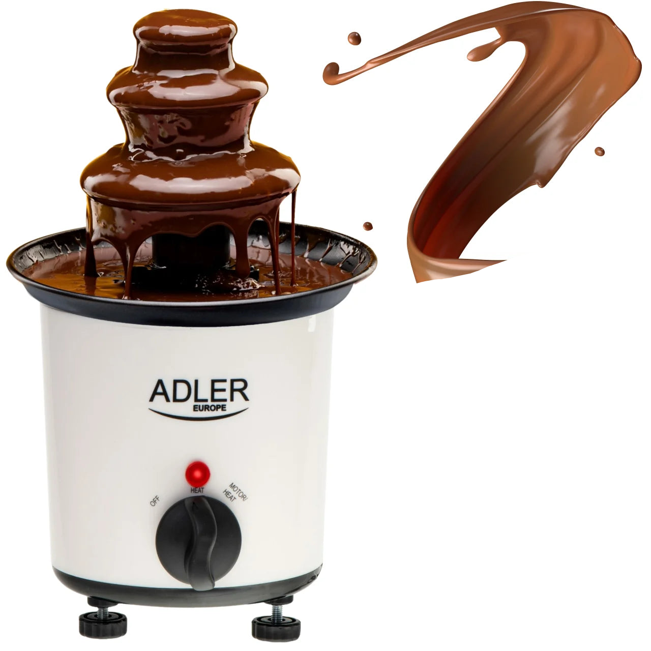 Fontana Cioccolato Colore Bianco 80° Bastoncini Inclusi Capacità 200ml