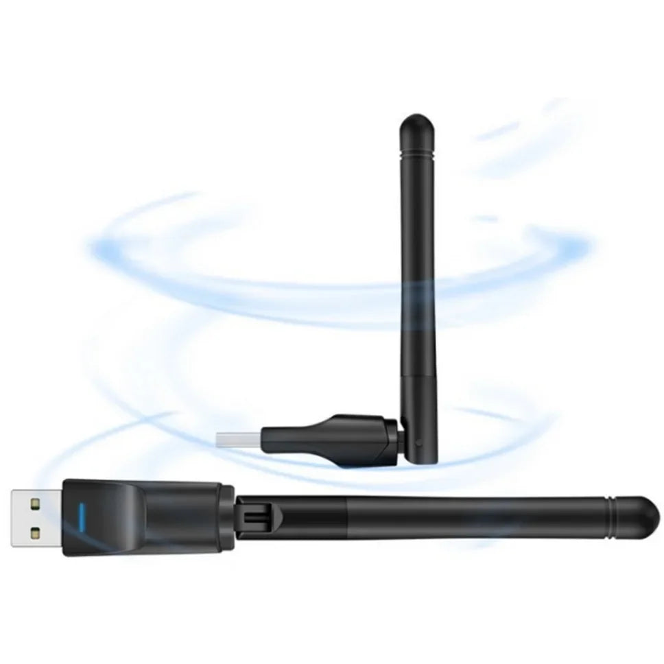Adattatore WiFi USB Scheda Rete Wireless 150Mbps Antenna Portatile Ricevitore WiFi