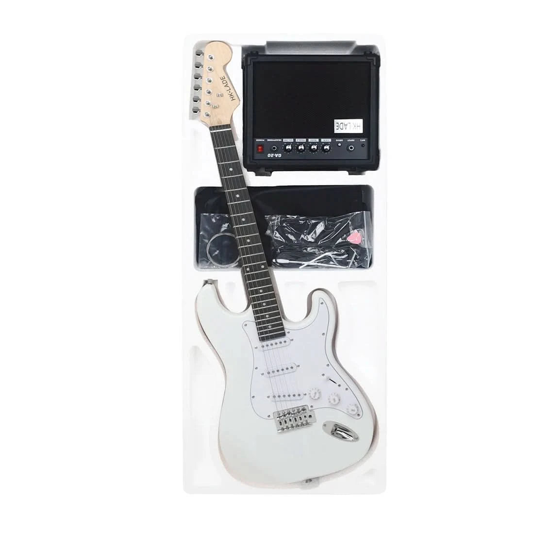 Chitarra Elettrica Set Accessori Inclusi Palissandro Legno Catalpa Acero Componenti Elettroniche Alta Qualità 36 Pollici - IN POWER SMARTECH
