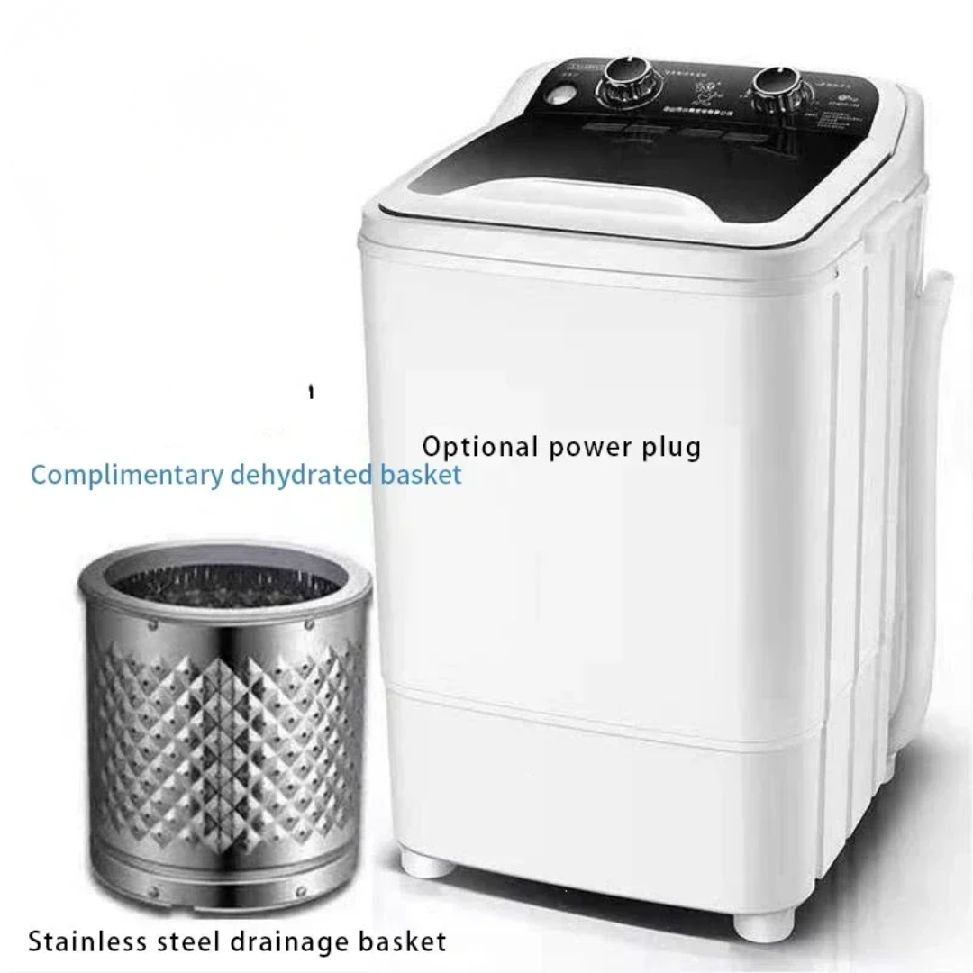 Lavatrice 8kg Acciaio Inossidabile PP Azzurro Compatta Comoda Accessori Casa Elettrodomestici - IN POWER SMARTECH