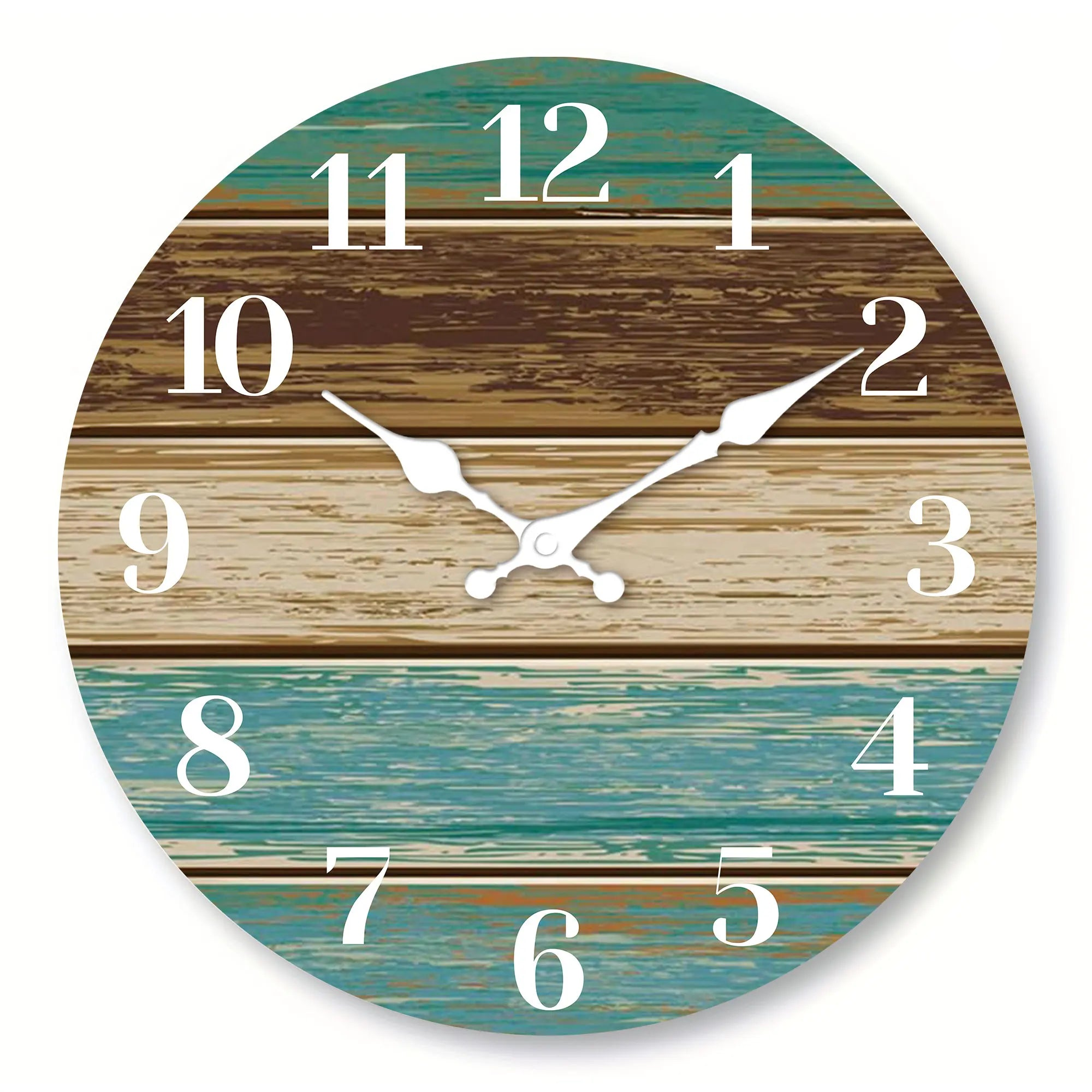 Orologio Parete Legno Design Retrò Design Tema Mare Orologio Silenzioso
