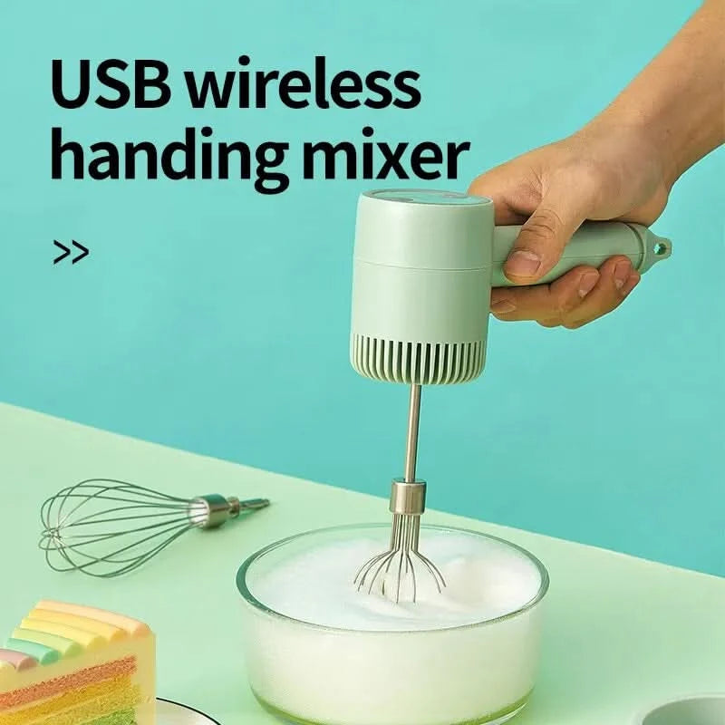 Frullatore Elettrico USB Ricaricabile Portatile Tensione 6V Potenza 18W Verde Pastello Elettrodomestici Casa Cucina Cibo - POWER SMARTECH