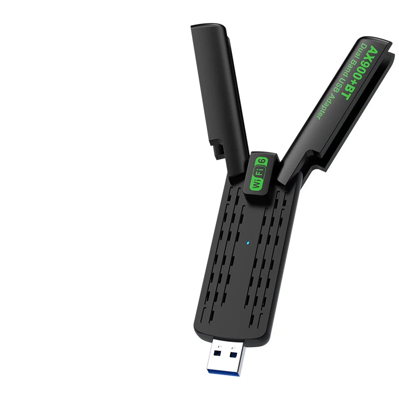 USB Adattaore Chiavetta Wifi 900Mbps Colore Nero Antenne