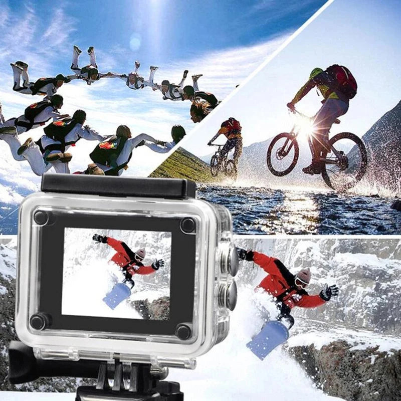 Action Camera Videocamera Portatile Impermeabile Sport Diversi Colori Schermo LCD Batteria Lunga Durata - IN POWER SMARTECH