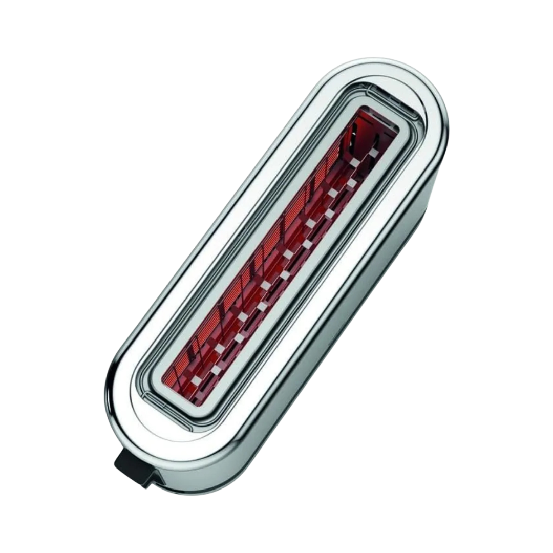 Tostapane Acciaio 7 livelli Design Compatto Vassoio Briciole 1 Fessura Capiente