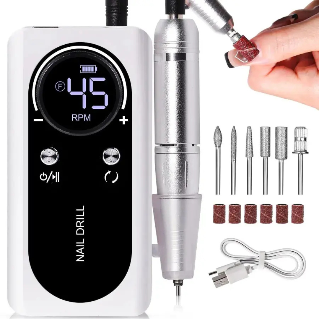 Levigatrice Unghie Elettrico Professionale 45000 Giri/Min Lima Unghie Ricaricabile