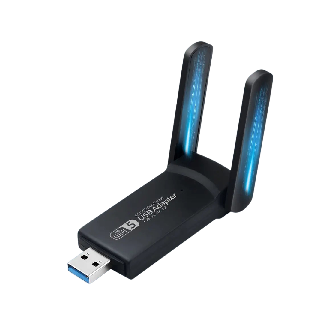 Adattatore WiFi Bluetooth Ricevitore Wireless Rete USB Trasmissione Veloce Rete - IN POWER SMARTECH