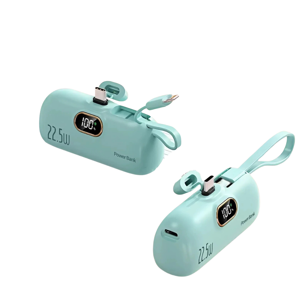 Powerbank 50000mAh Mini Capsule Power Bank 22,5W Batteria Ricarica Alta Velocità