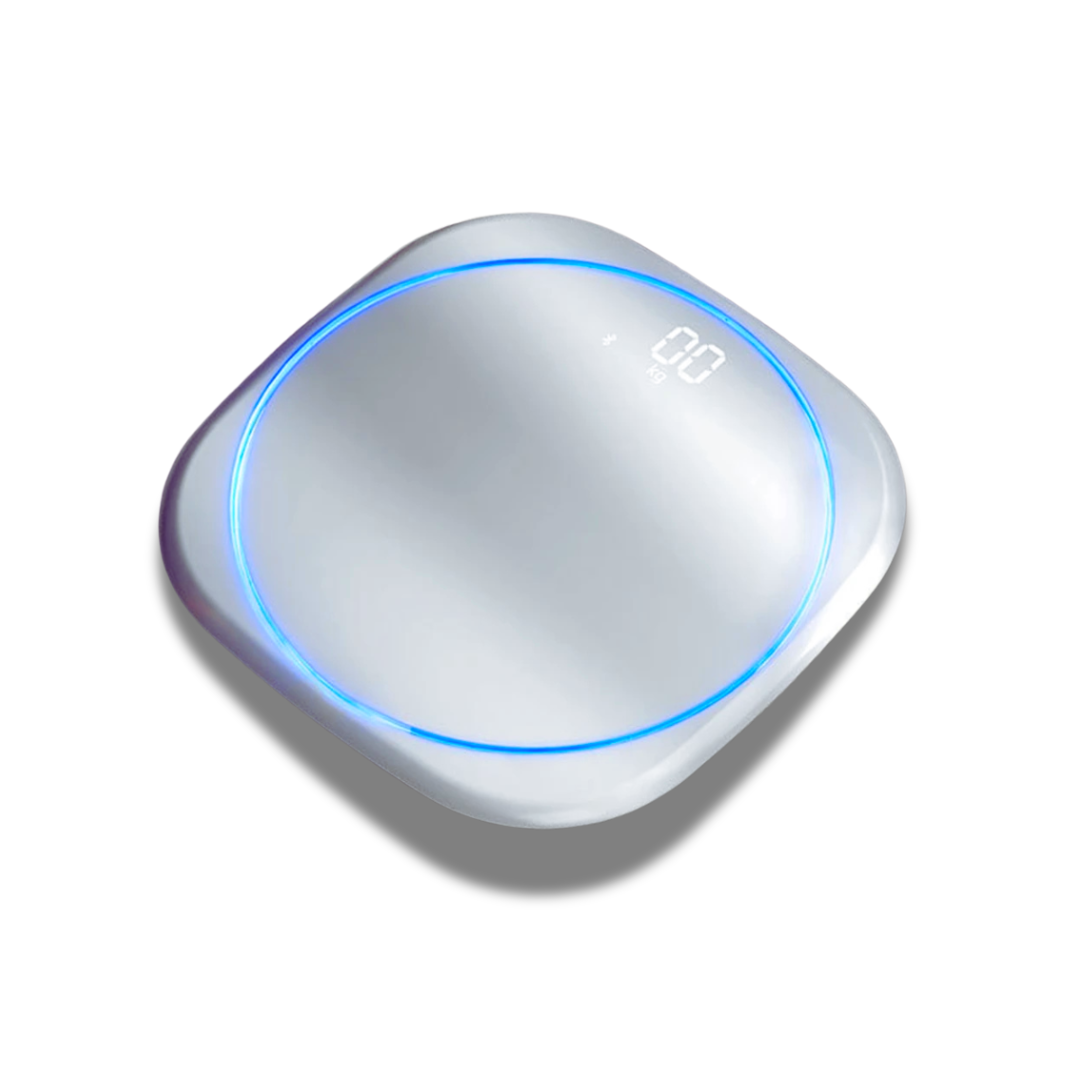 Bilancia intelligente Monitoraggio Peso USB Bianco USB Funzione Luce Notturna