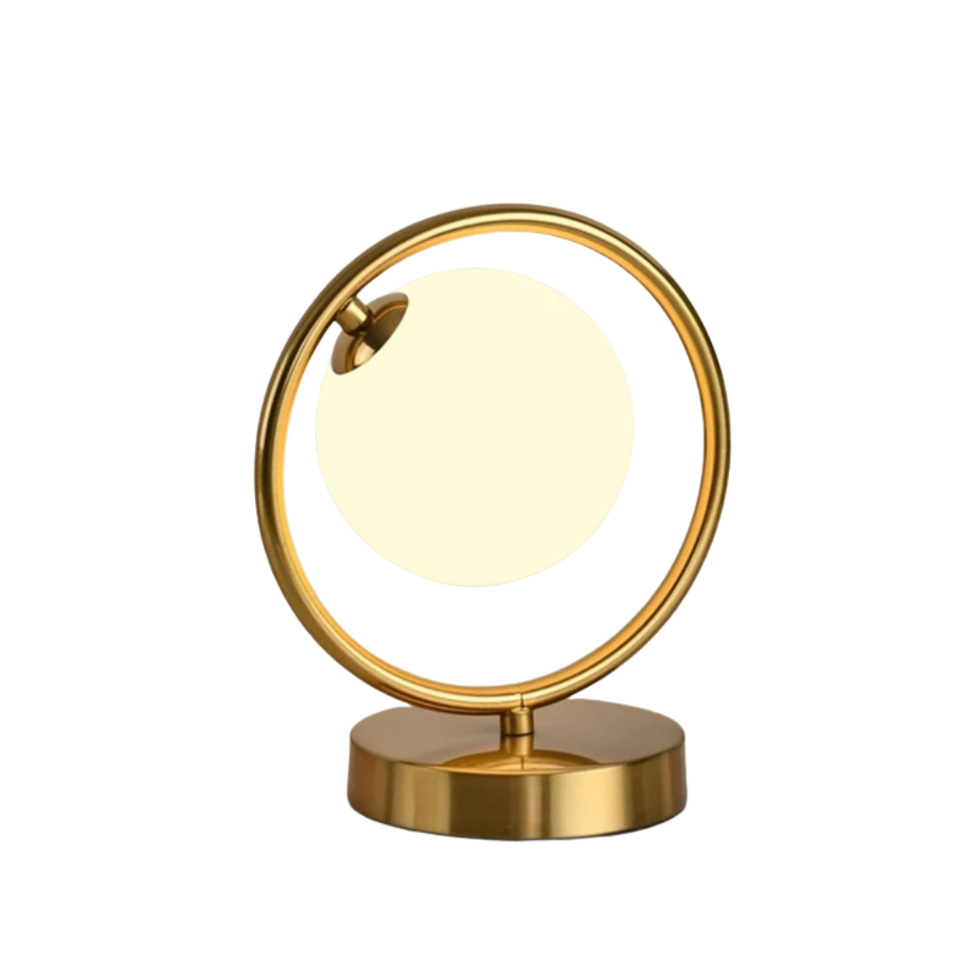 Lampada Materiale Ferro Modello Cerchio Decorazione Moderna Elegante Arredo Tavolo