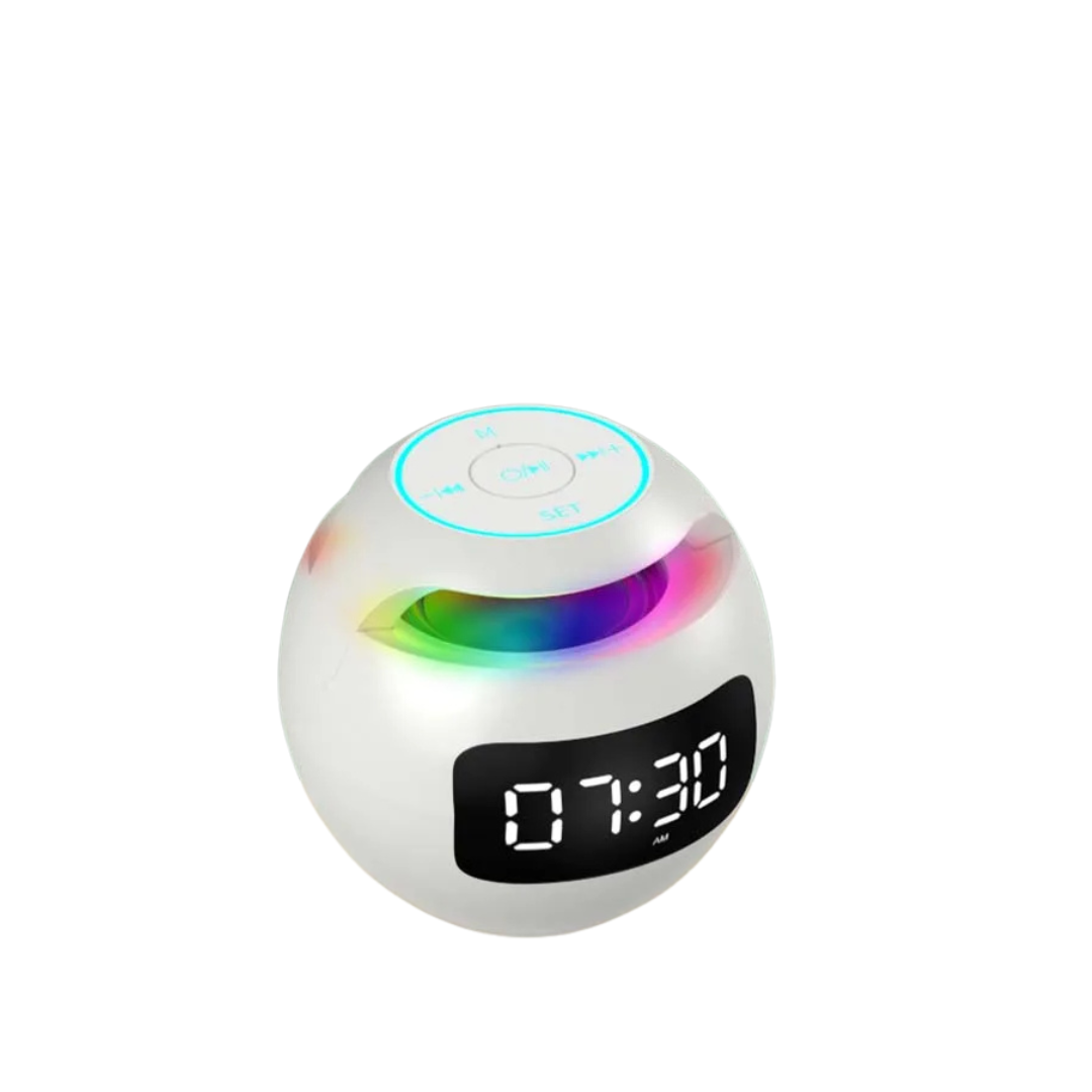 Mini Altoparlante Bluetooth Cassa Audio Bluetooth Senza Fili Display LED Sveglia Riproduzione Musicale
