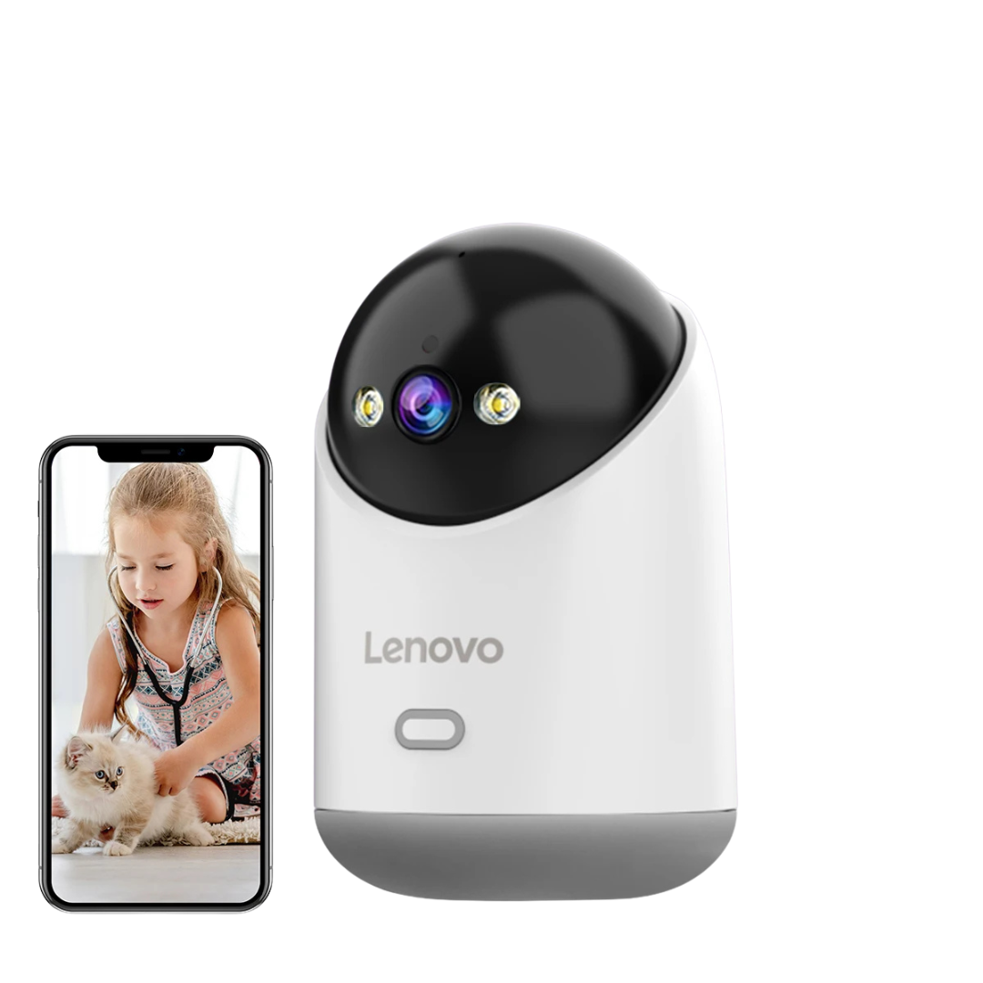 Videocamera Sicurezza Audio Distanza 5MP Zoom Colore Bianco Visione Notturna Protezione Casa