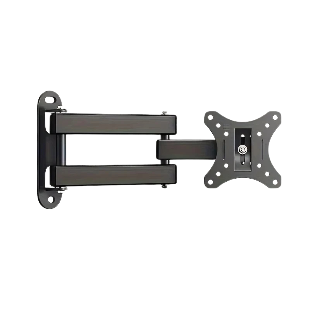 Supporto TV Regolabile Colore Nero Metallo Asta Allungabile Accessori Parete