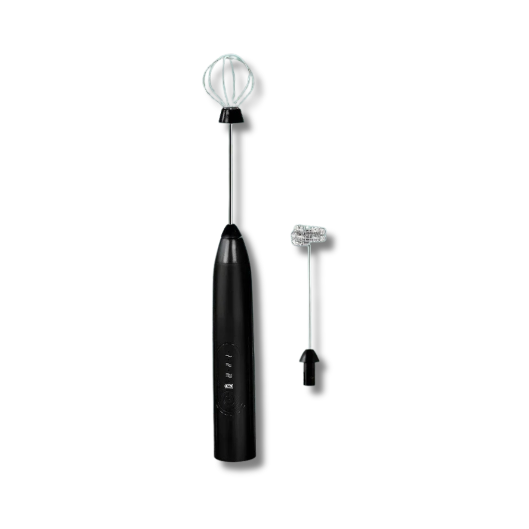 Montalatte 2 In 1 USB Ricaricabile Frullino Elettrico Frusta Miscelatore Doppia Testa Agitatore