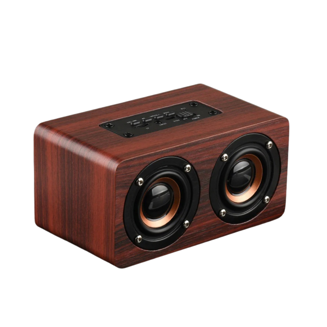 Cassa Bluetooth Legno Sound Box Batteria 1500 mAh Ingresso AUX