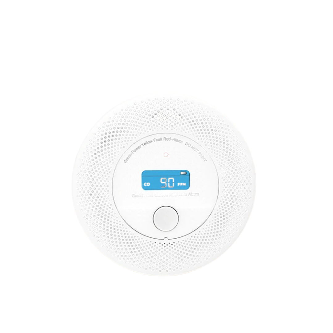 Allarme Rilevatore Fumo Display Monossido Carbonio Sensore Antincendio Allarme Sonoro
