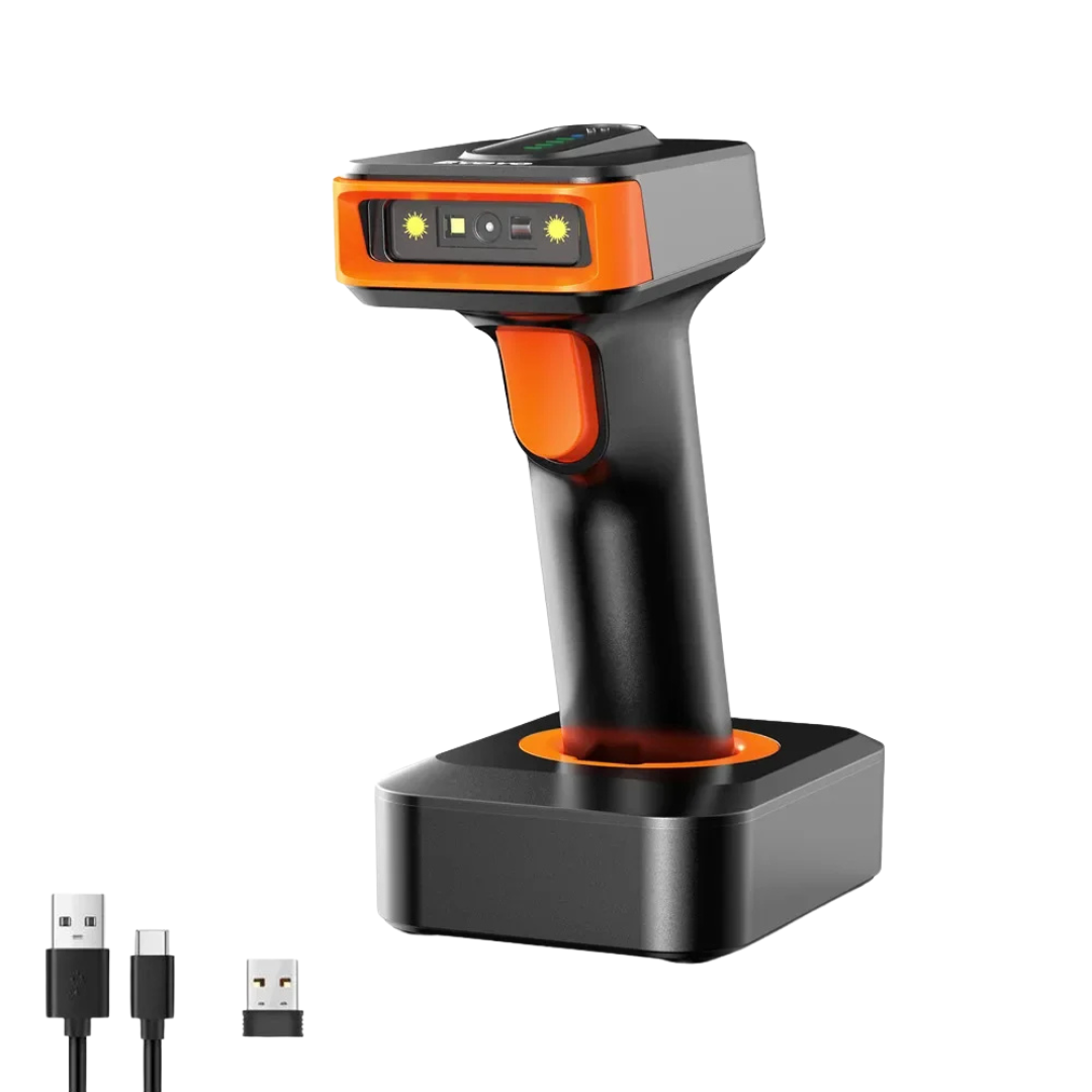 Scanner Rilevamento Automatico Scanner Codici Barre Bluetooth Alimentazione 2500 mAh Wireless