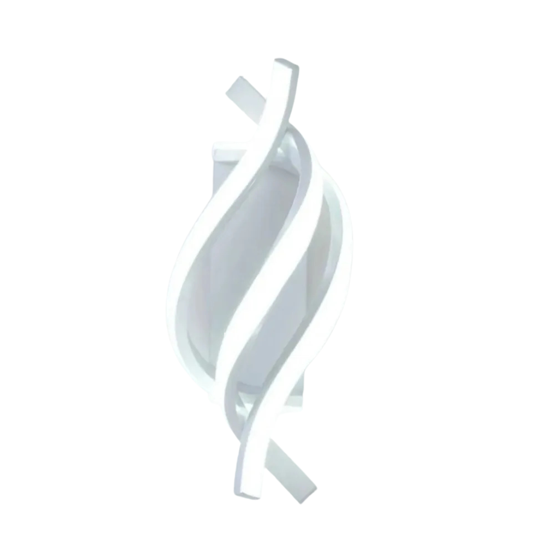 Lampada Da Muro Materiale Allumino Colorazione Bianca Decorazione Parete Design Elegante