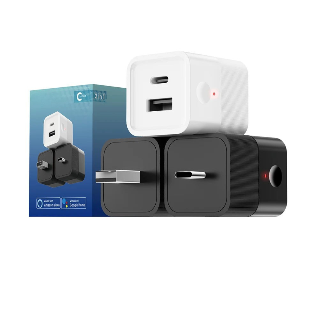 Presa Wireless WIFI Adattatore Alimentazione USB Doppia Porta Caricatore