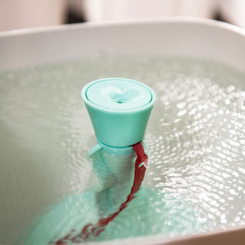 Lavatrice a vortice mini ad alta potenza alimentata USB, 5 V, 26 W, colore verde macaron in vasca da bagno