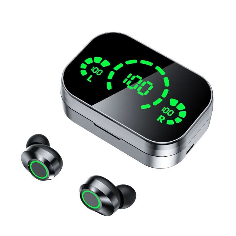 YD03 cuffie Bluetooth wireless con custodia a display LED digitale grande e indicatori batteria L/R