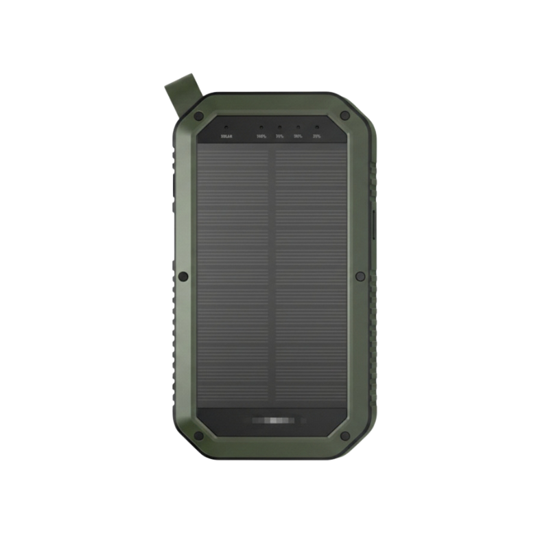Powerbank Wireless Ricarica Solare Torcia Porte USB Vari Dispositivi