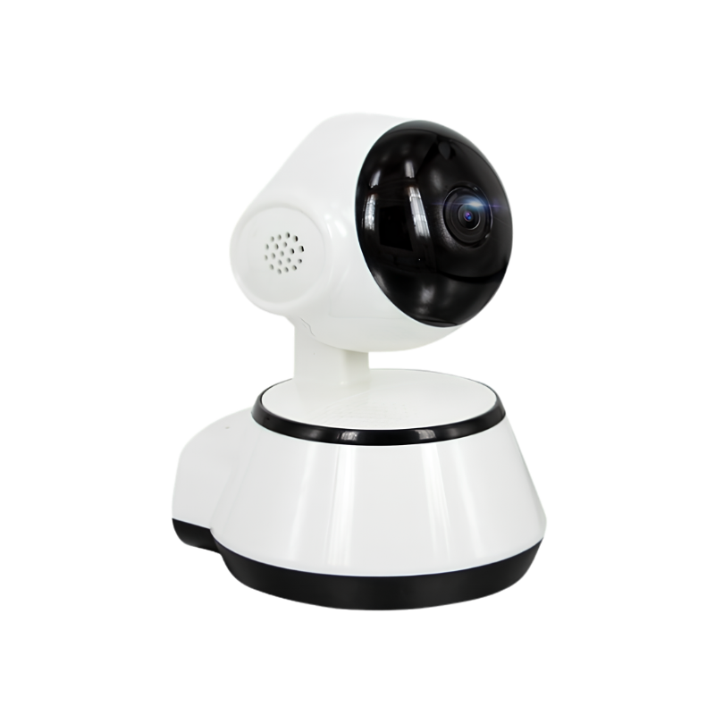 Camera monitor baby WiFi wireless con funzione Plug to Play. Setup semplice e compatibile con app iOS e Android per controllo remoto.