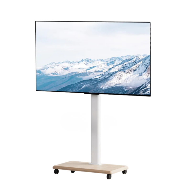 Supporto TV 26-75 pollici Carrello Pavimento Ruote Bloccabili Regolabile Girevoli