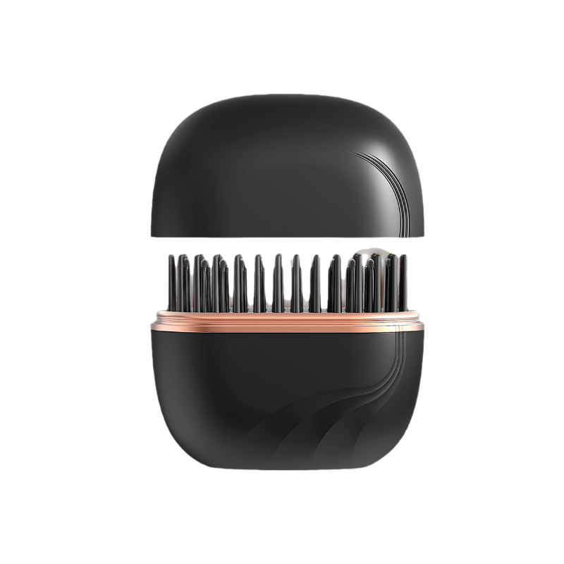 pettine lisciante portatile wireless per capelli, dentoni rotondi resistenti al calore e controllo temperatura per styling sicuro.